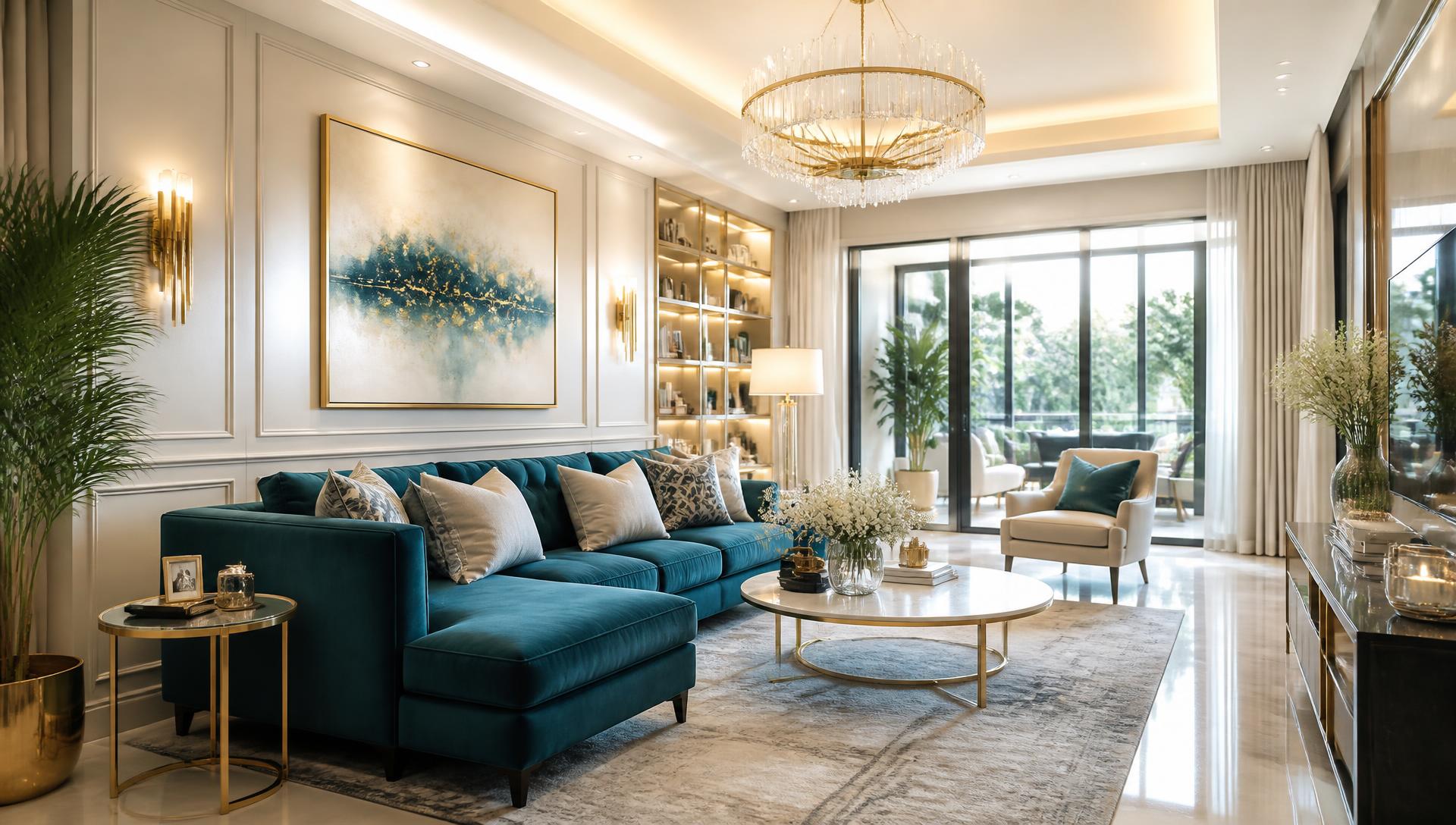 Elegant living room in a Taylor Group listing